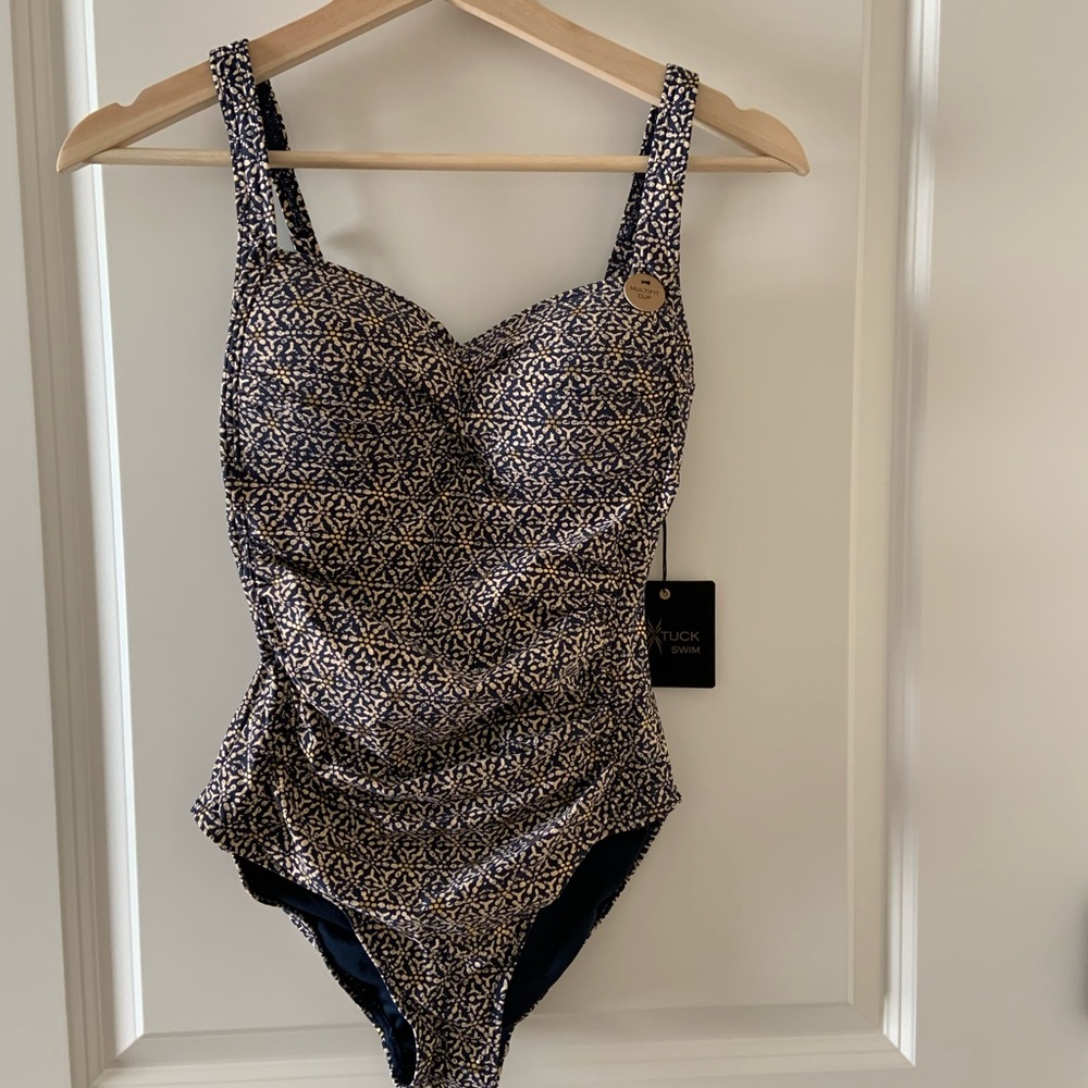 Nip Tuck Swim Twist Front Tummy Control Swimsuit